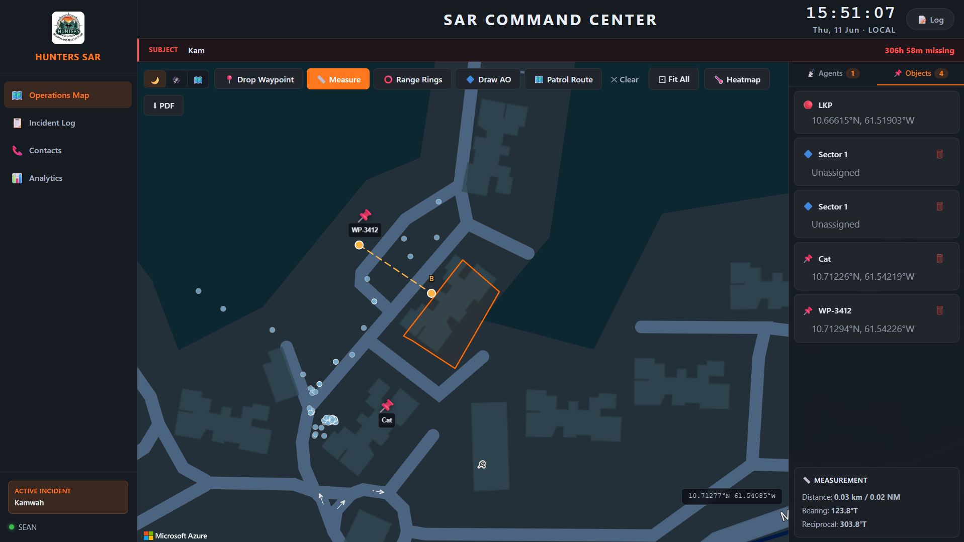 SENTINEL Command & Control Ops Map